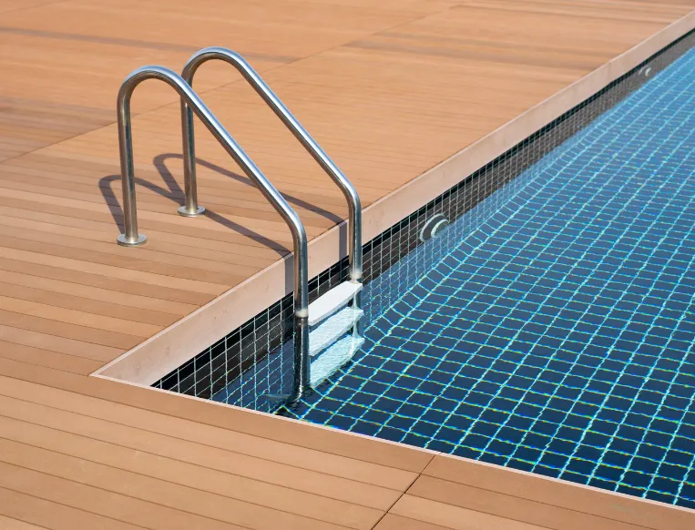 Dallas pool deck and patio installation in progress